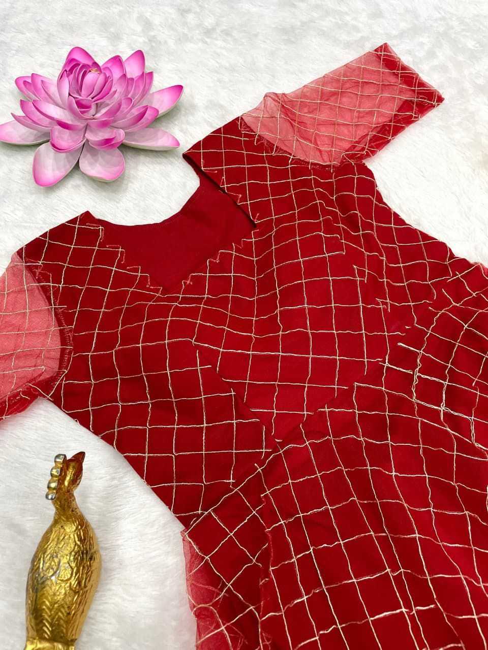 YNF Wholesale Net Embroidery Gowns KESH599 110 | Surat Manufacturer