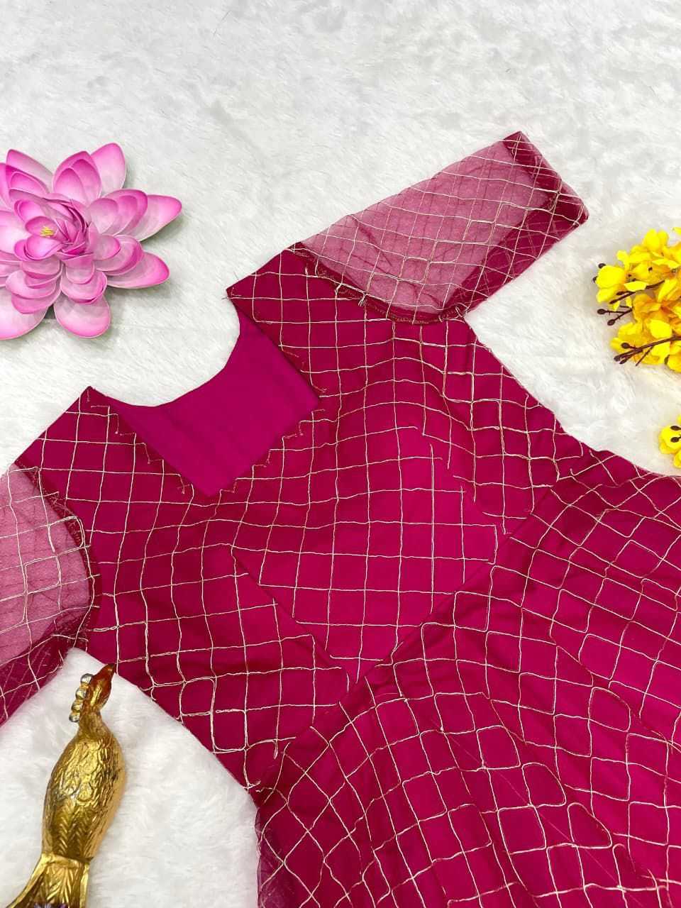 YNF Wholesale Net Embroidery Gowns KESH599 110 | Surat Manufacturer