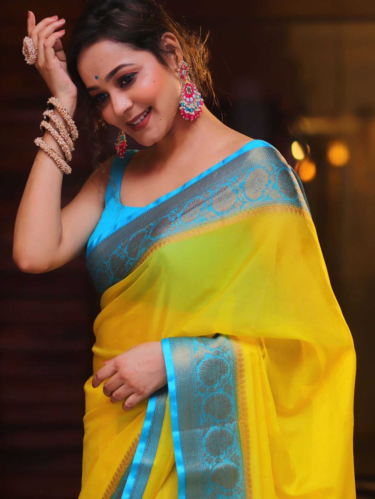 YNF Wholesale Nylon Designer Sarees KESH577 939 | Surat Manufacturer