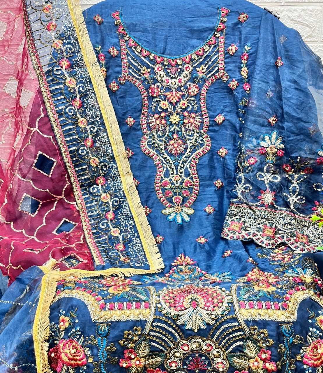 YNF Wholesale Organza Designer Suits KESH586 SHRADDHA MUSHQ 206 | Surat Manufacturer