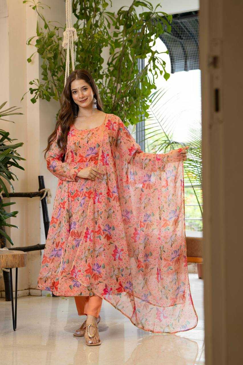 YNF Wholesale Organza Anarkali Gown KESH617 18 | Surat Manufacturer