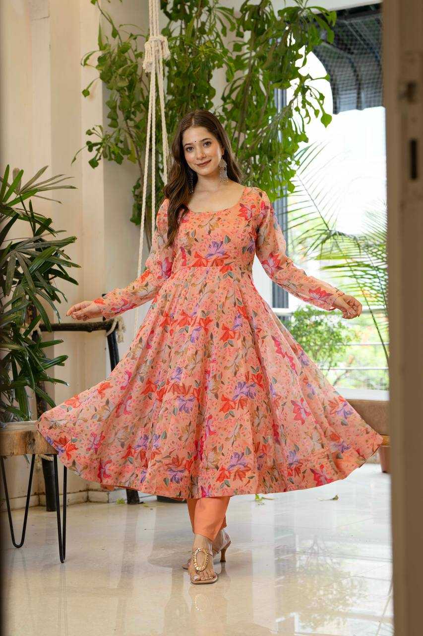 YNF Wholesale Organza Anarkali Gown KESH617 18 | Surat Manufacturer