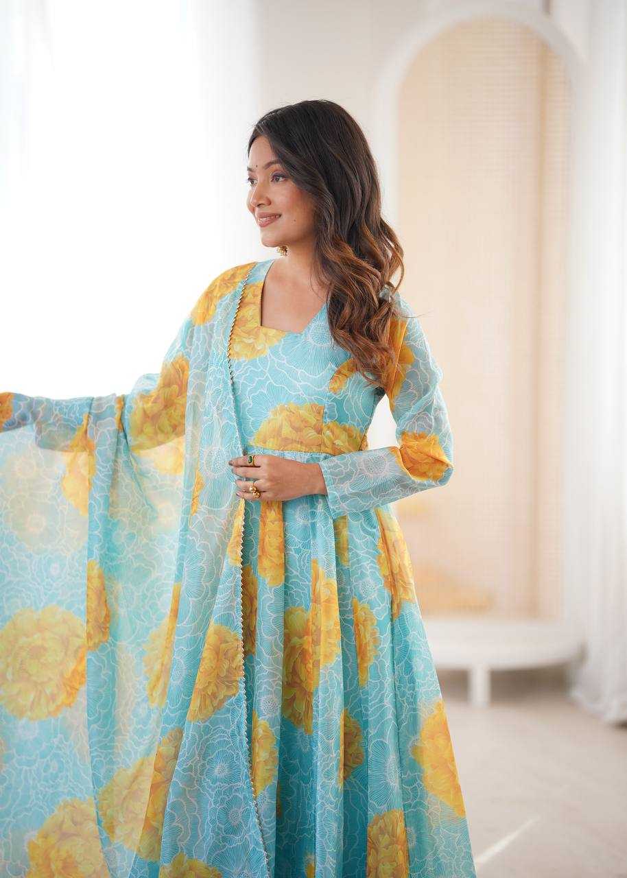 YNF Wholesale Organza Fancy Gowns KESH617 33 | Surat Manufacturer