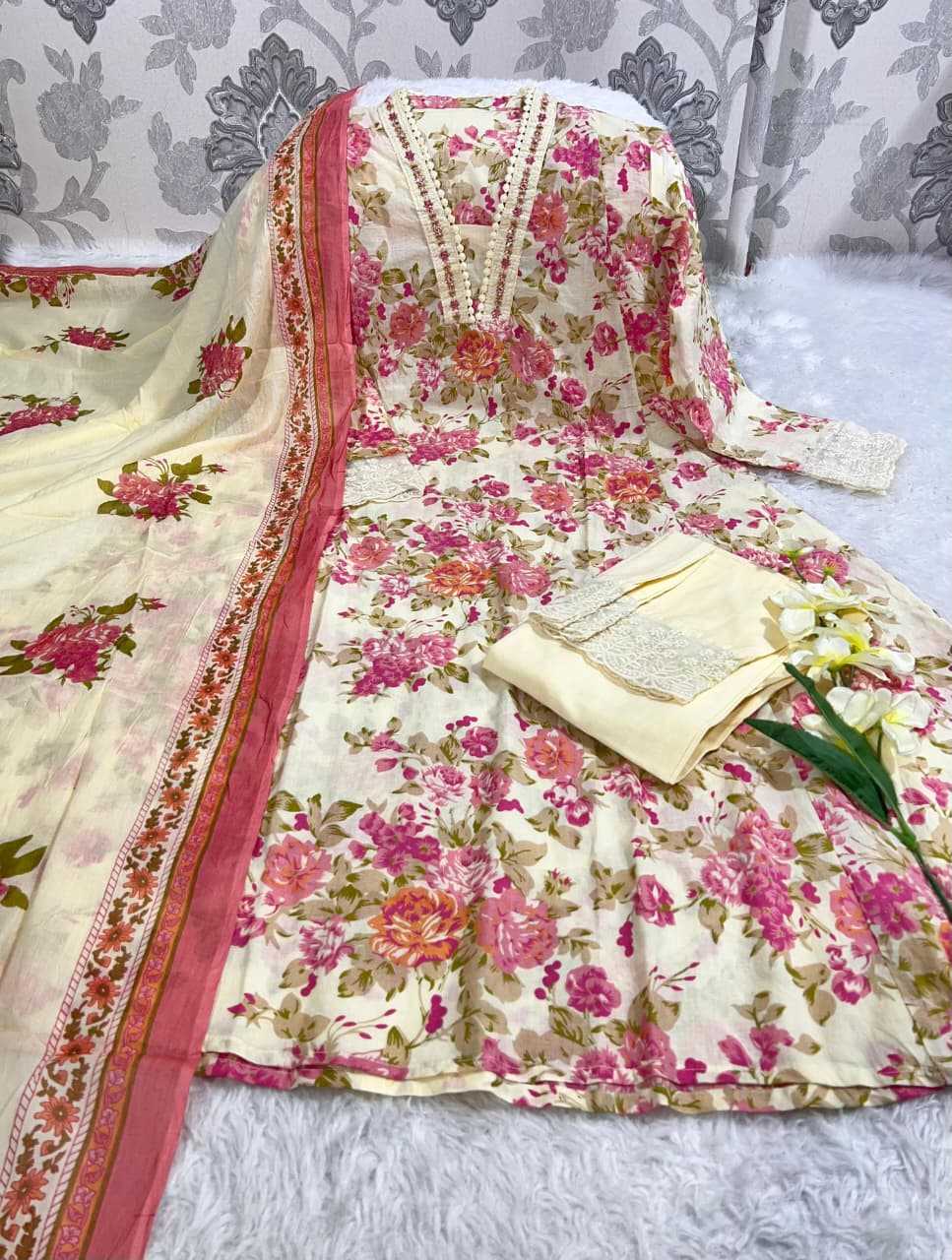 YNF Wholesale Organza Anarkali Kurtis KESH684 JEENU | Surat Manufacturer