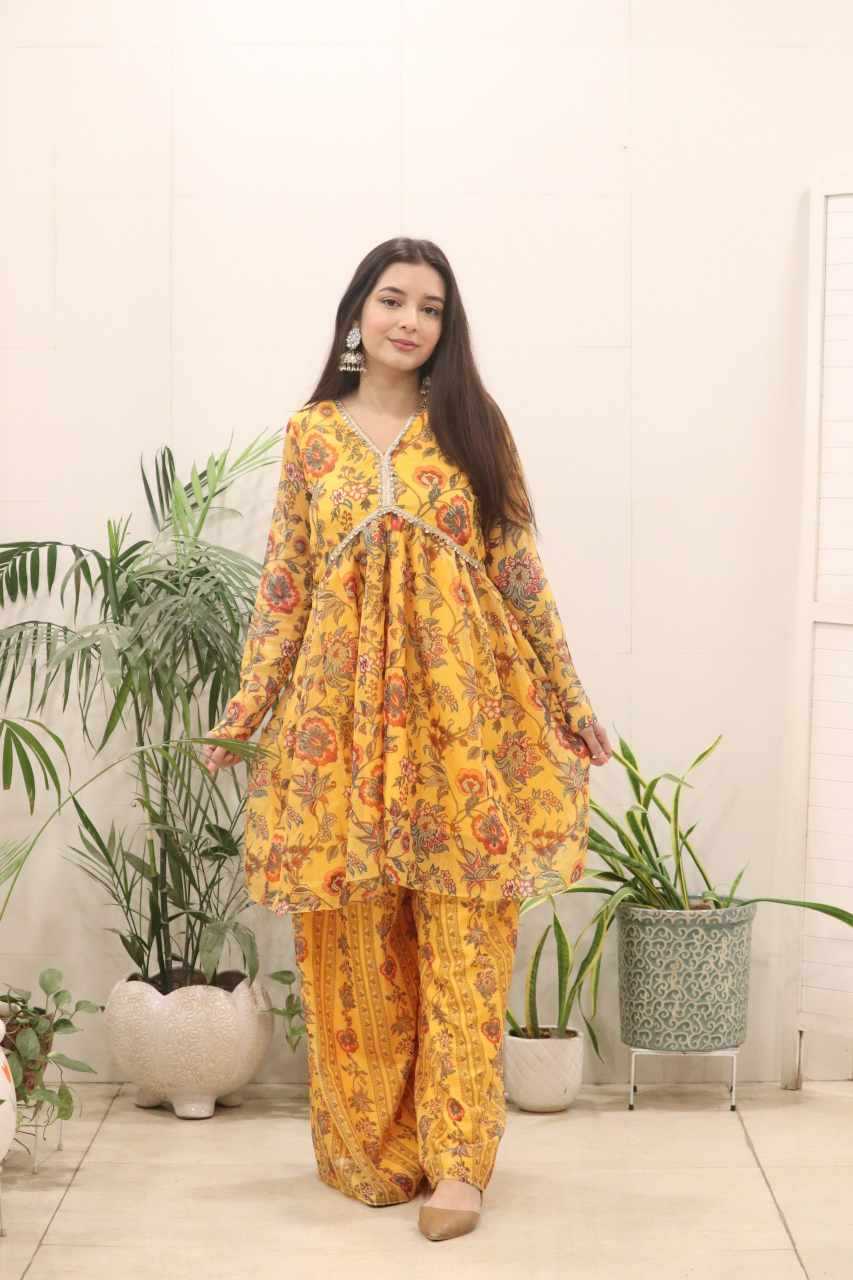 YNF Wholesale Organza Silk Printed Gowns KESH522 118 | Surat Manufacturer