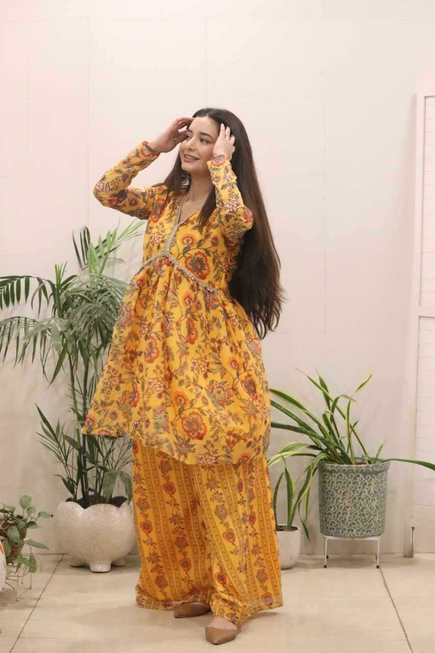 YNF Wholesale Organza Silk Printed Gowns KESH522 118 | Surat Manufacturer