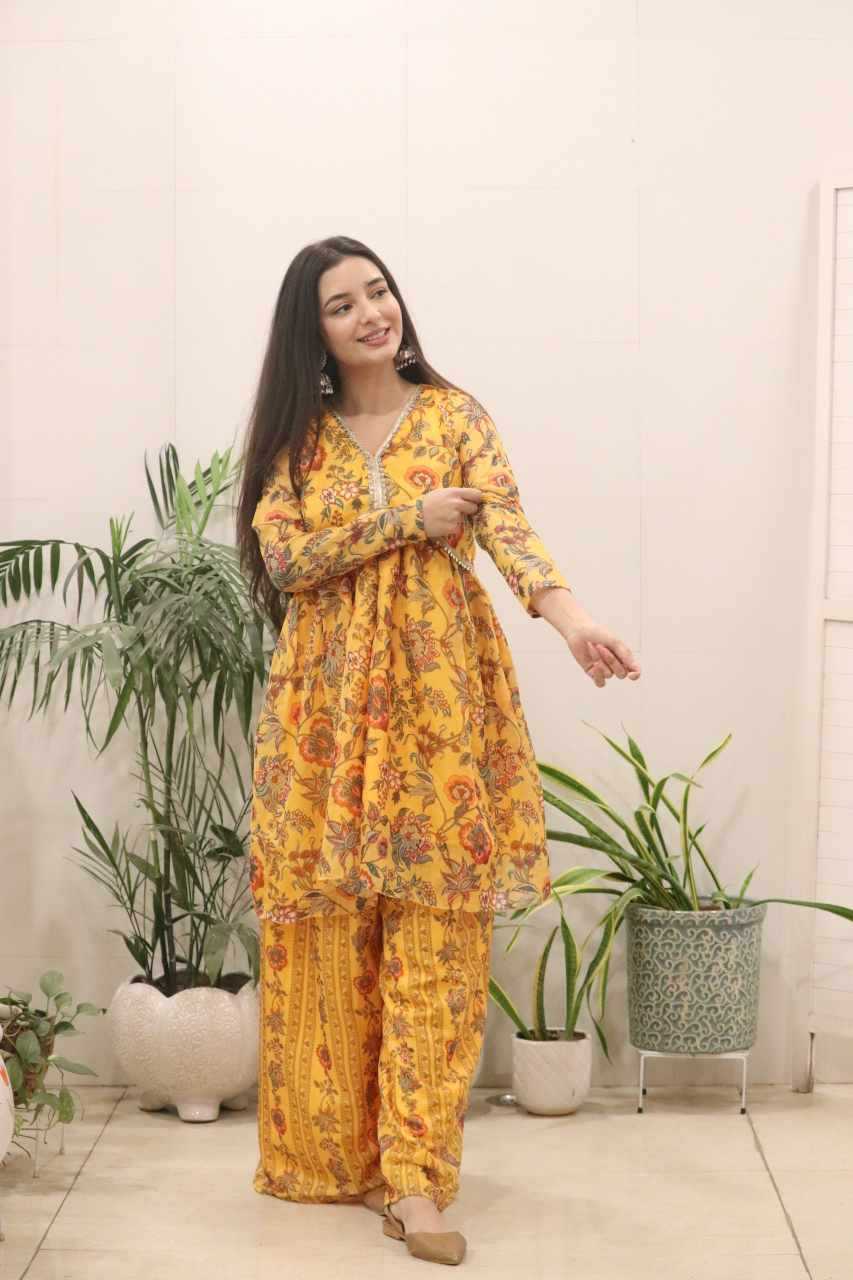 YNF Wholesale Organza Silk Printed Gowns KESH522 118 | Surat Manufacturer
