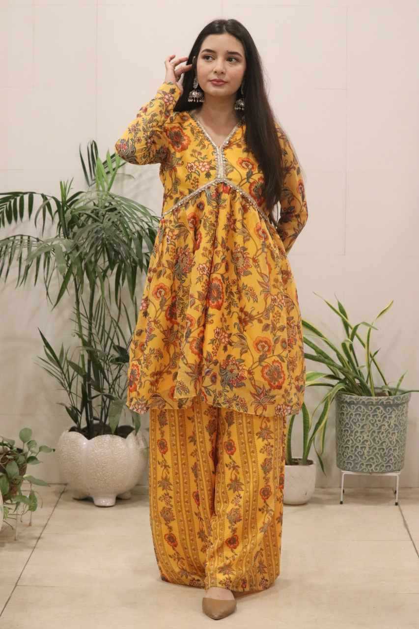 YNF Wholesale Organza Silk Printed Gowns KESH522 118 | Surat Manufacturer