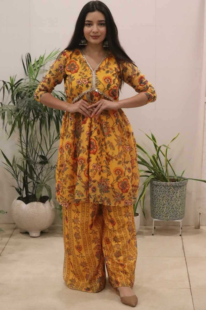 YNF Wholesale Organza Silk Printed Gowns KESH522 118 | Surat Manufacturer