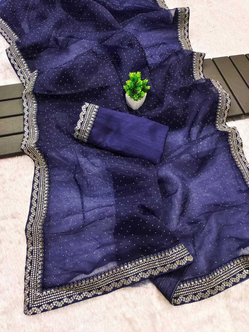 YNF Wholesale Organza Silk Designer Sarees RIN216 dipika | Surat Manufacturer