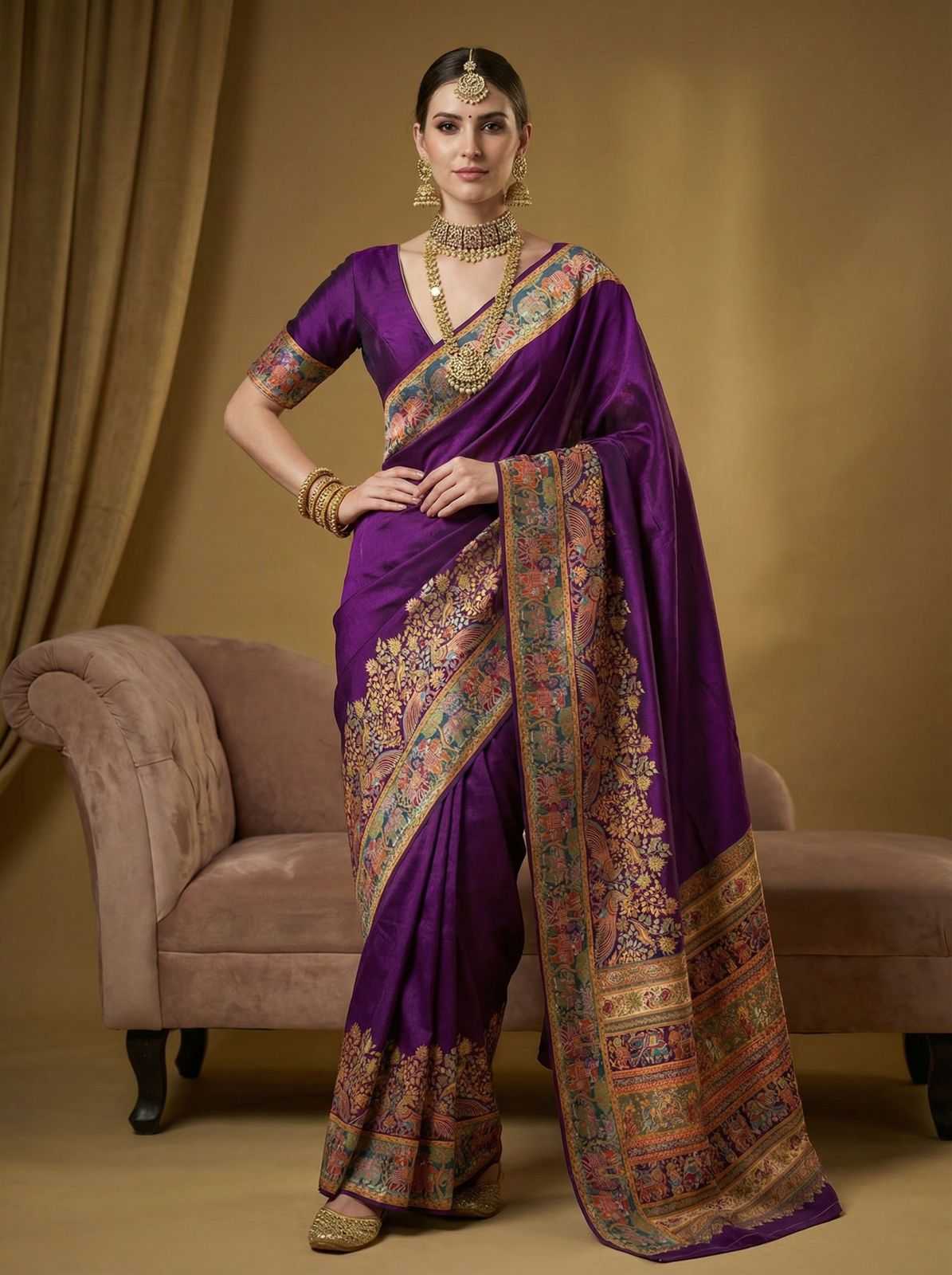 YNF Wholesale Pashmina Designer Silk Sarees KESH672 mor pashmeena | Surat Manufacturer