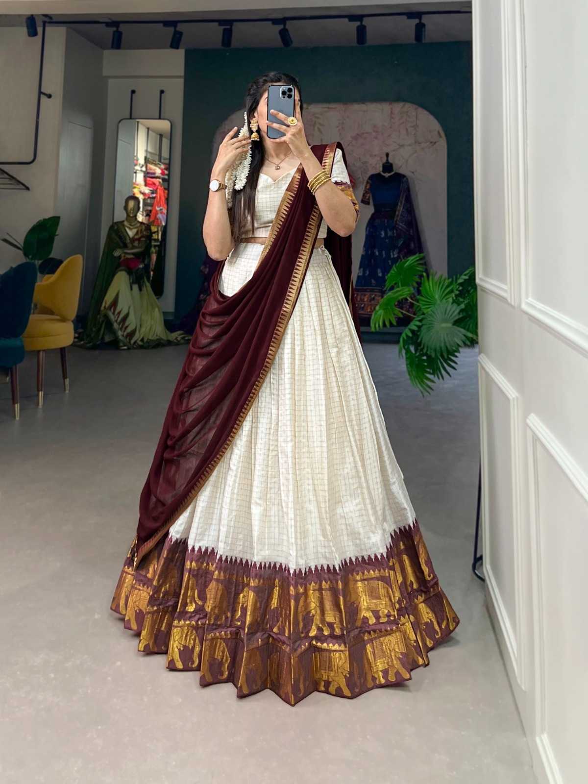 YNF Wholesale Poly Cotton Lehenga With Dupatta KESH668 102 | Surat Manufacturer
