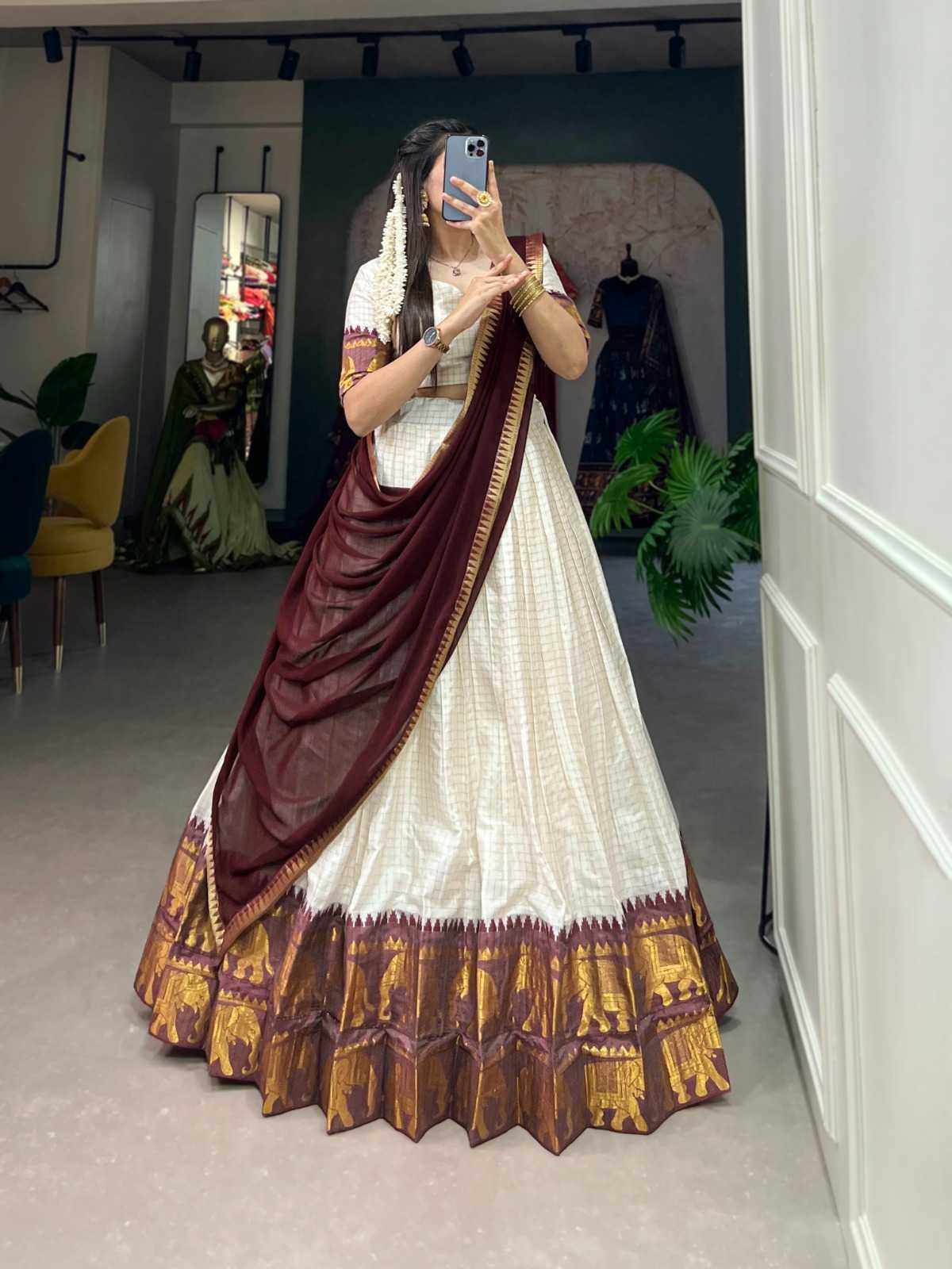 YNF Wholesale Poly Cotton Lehenga With Dupatta KESH668 102 | Surat Manufacturer