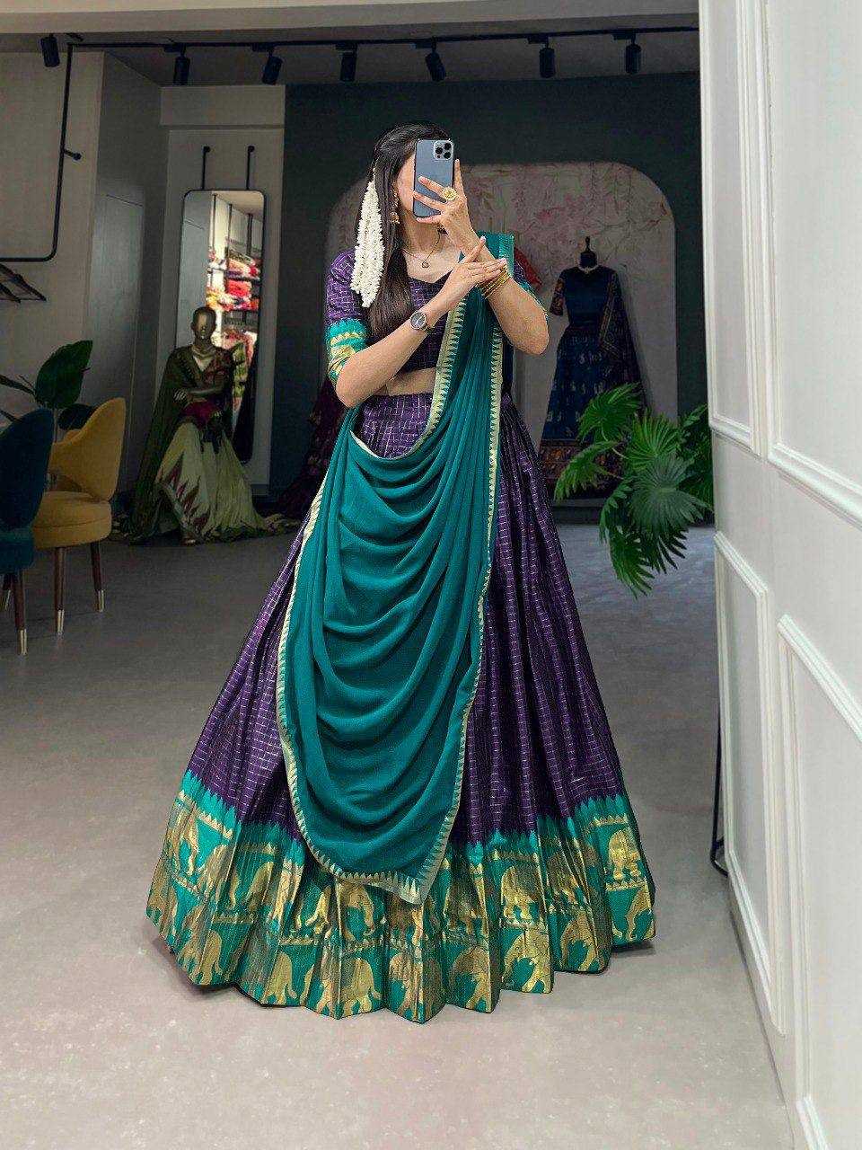 YNF Wholesale Poly Cotton Lehenga With Dupatta KESH668 102 | Surat Manufacturer