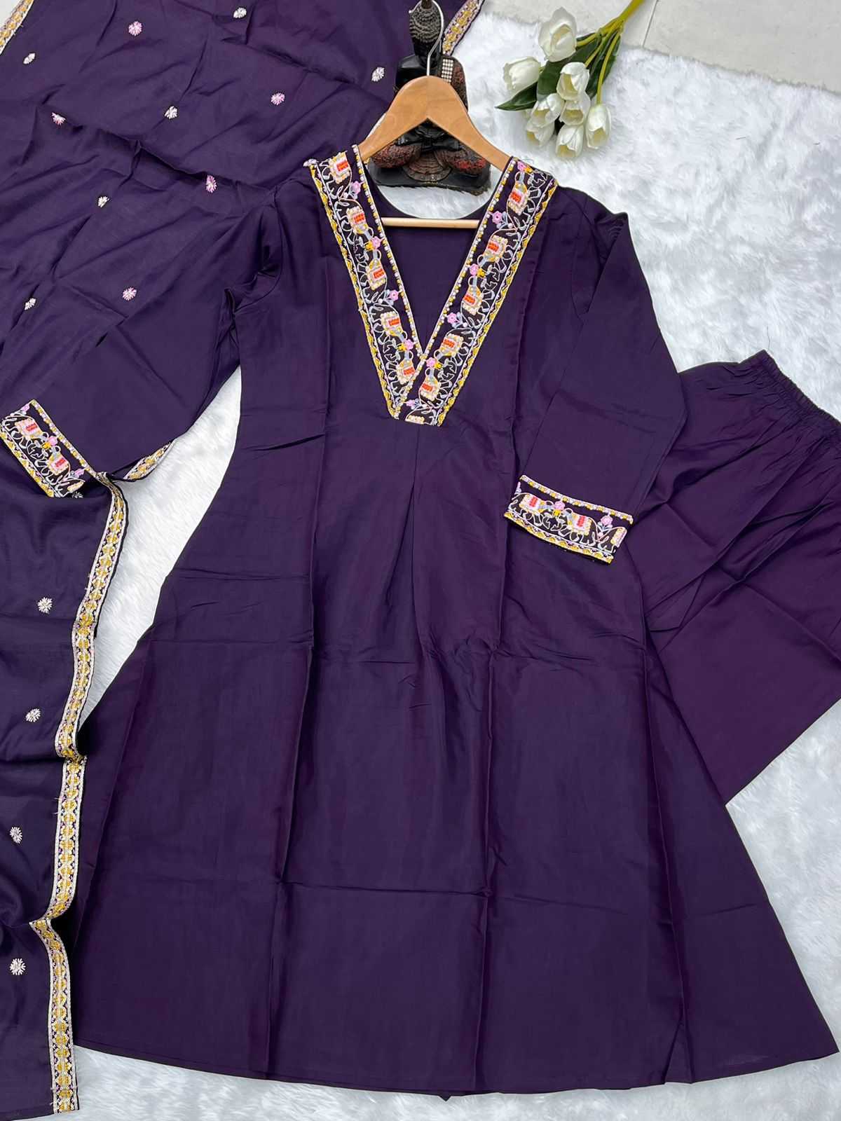 YNF Wholesale Premium Roman Silk Ladies Silk Suit KESH730 102 | Surat Manufacturer