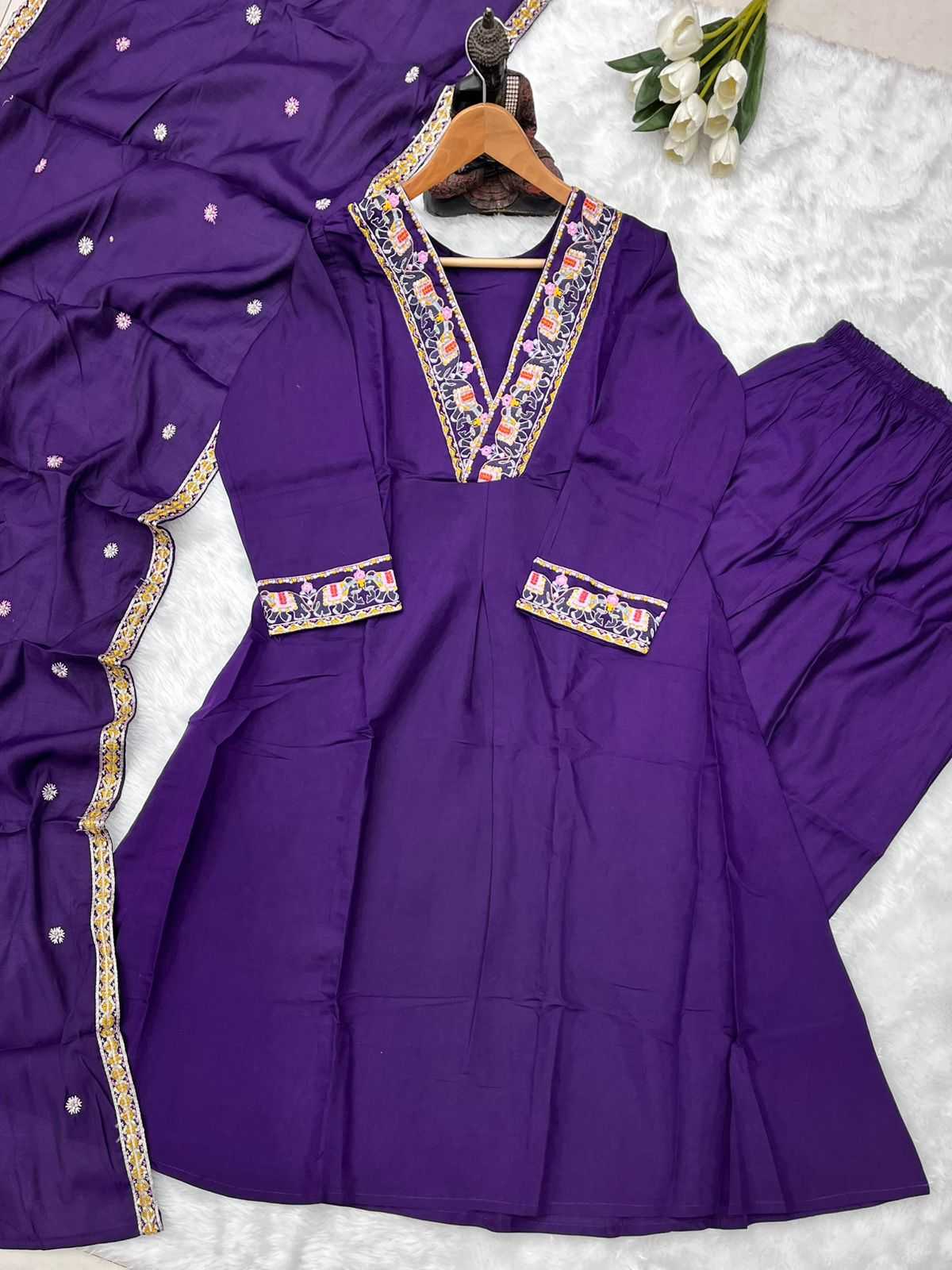 YNF Wholesale Premium Roman Silk Ladies Silk Suit KESH730 102 | Surat Manufacturer