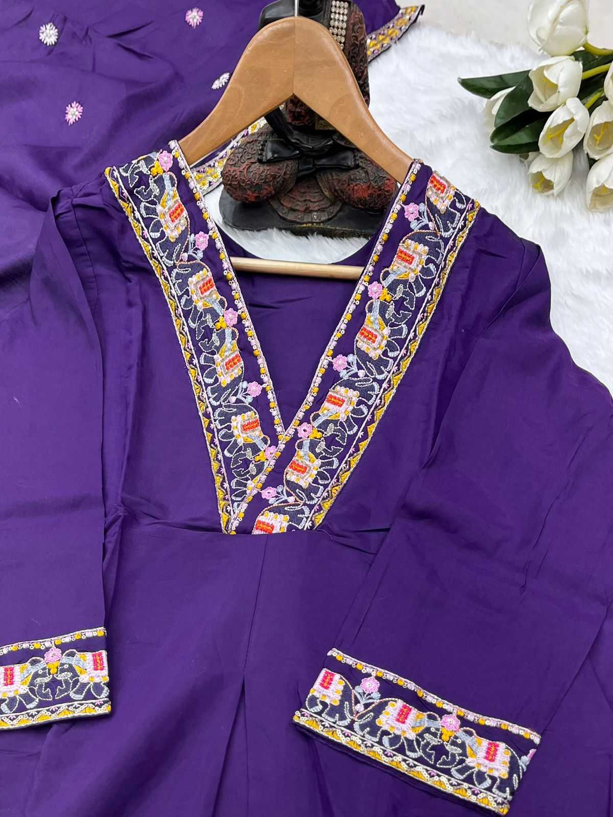 YNF Wholesale Premium Roman Silk Ladies Silk Suit KESH730 102 | Surat Manufacturer