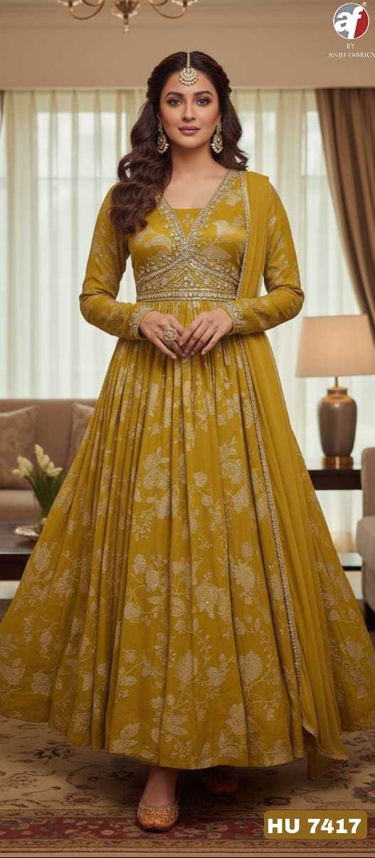YNF Wholesale Pure Chiffon Party Gowns KESH530 ANUJ 7417 | Surat Manufacturer