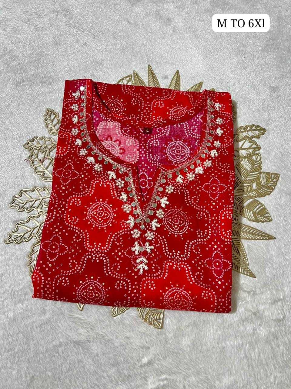 YNF Wholesale Rayon Bandhni Designer Kurtis KESH720 Top | Surat Manufacturer