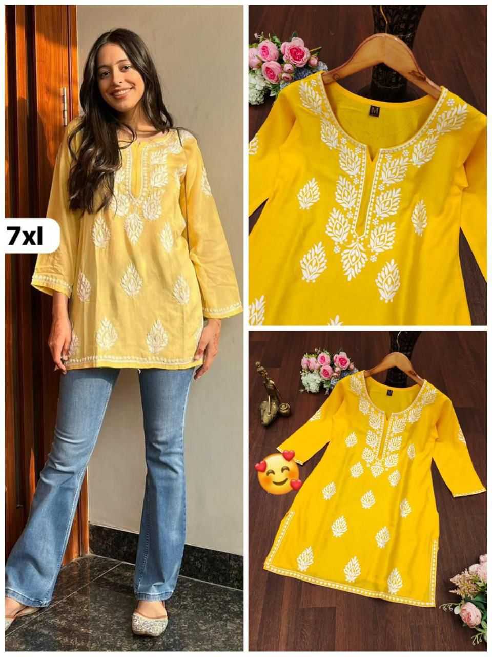 YNF Wholesale Rayon Rayon Kurtis KESH502 1107 | Surat Manufacturer