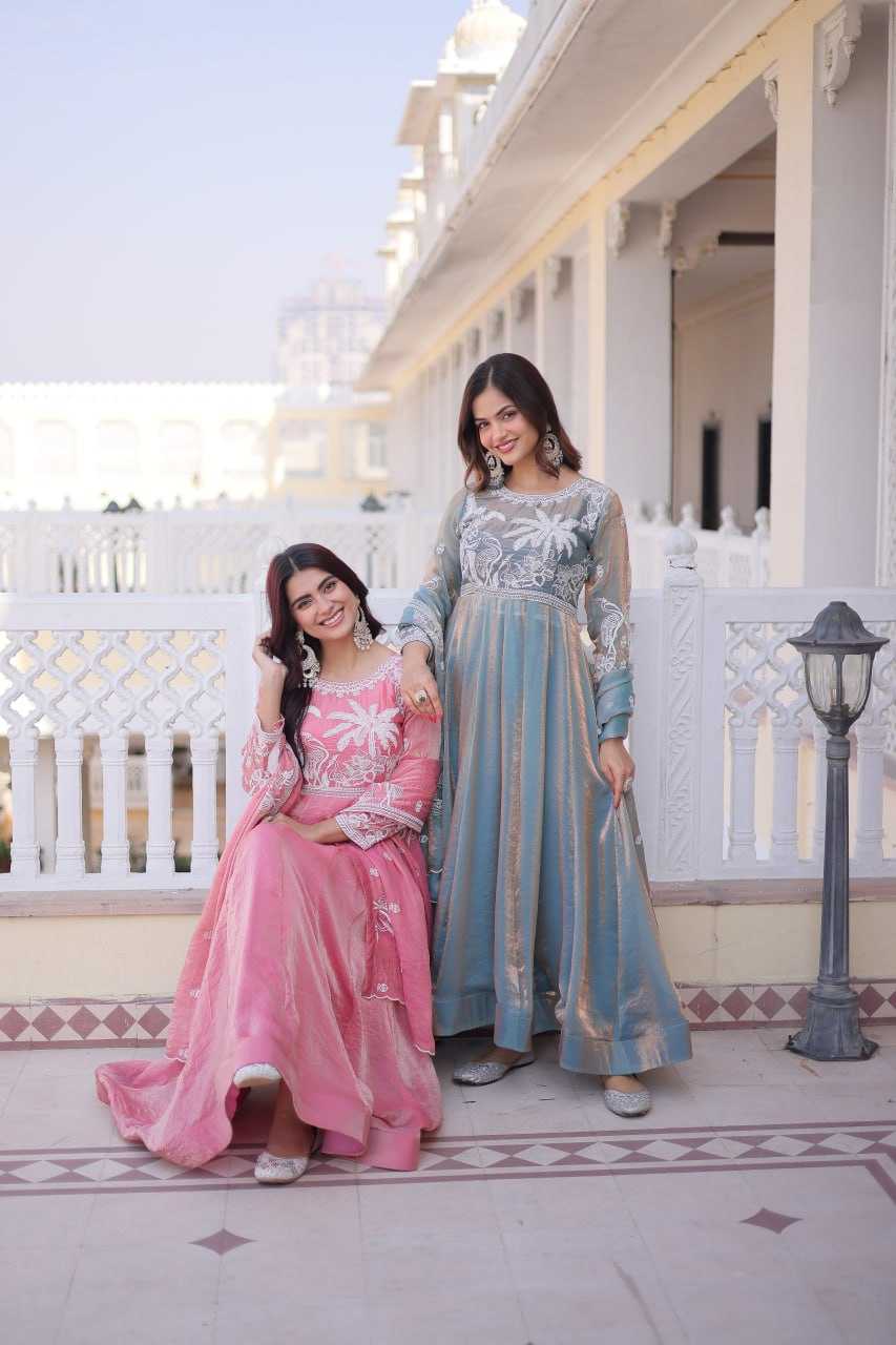 YNF Wholesale Satin Embroidery Gowns KESH491 9315 | Surat Manufacturer