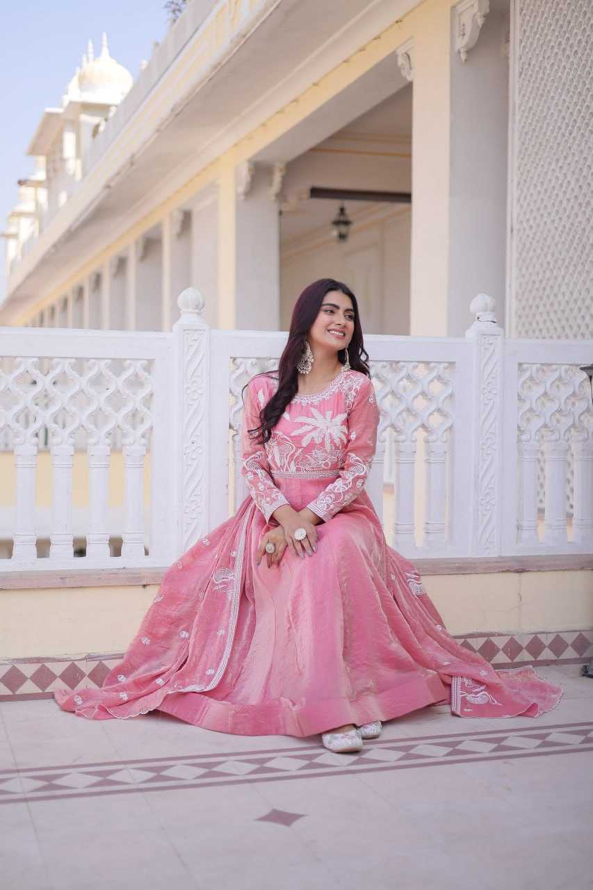YNF Wholesale Satin Embroidery Gowns KESH491 9315 | Surat Manufacturer
