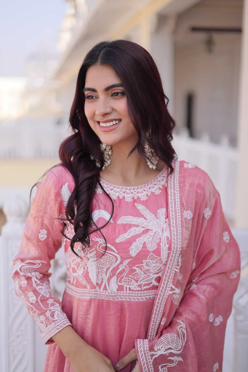 YNF Wholesale Satin Embroidery Gowns KESH491 9315 | Surat Manufacturer