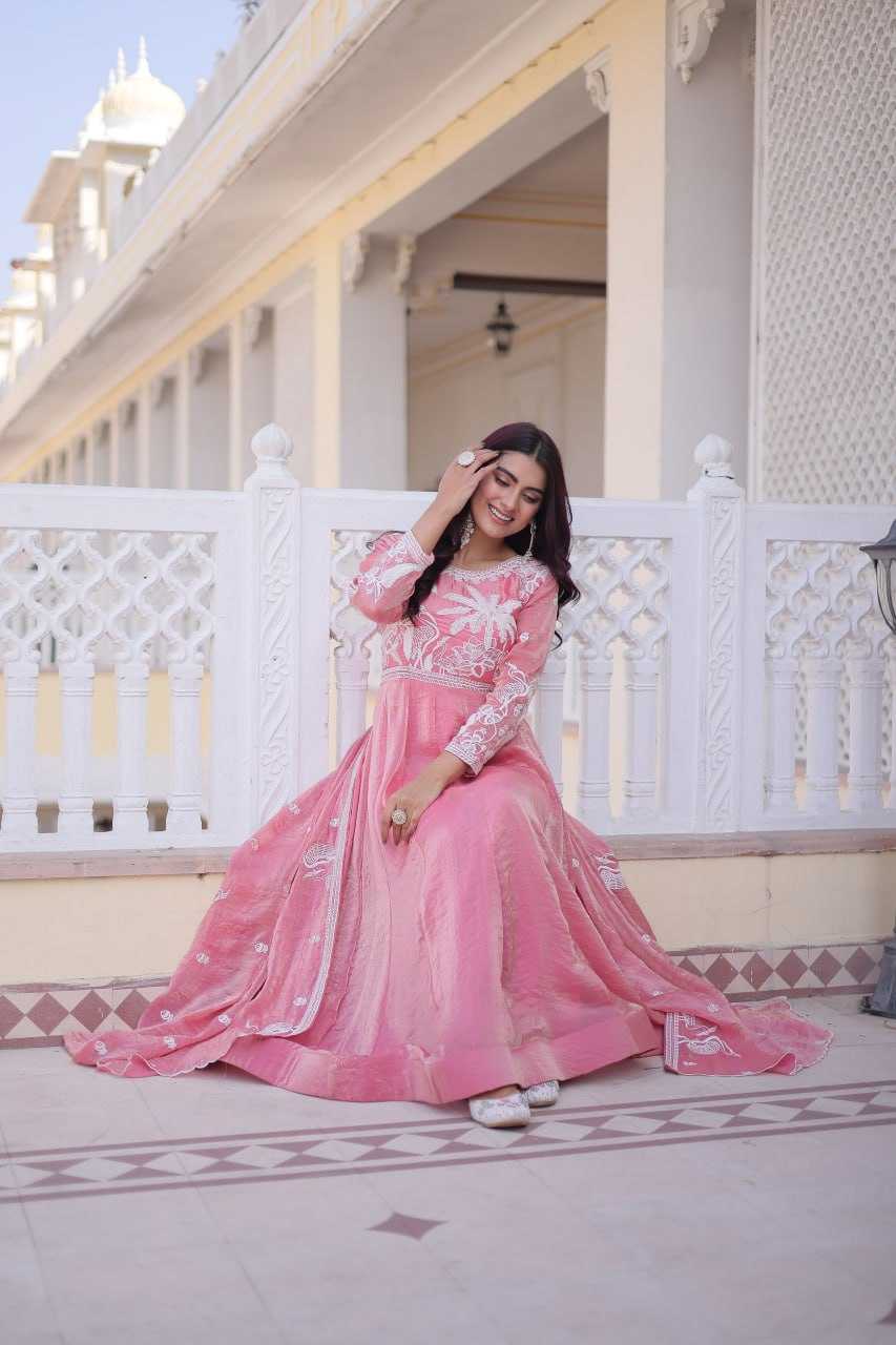 YNF Wholesale Satin Embroidery Gowns KESH491 9315 | Surat Manufacturer