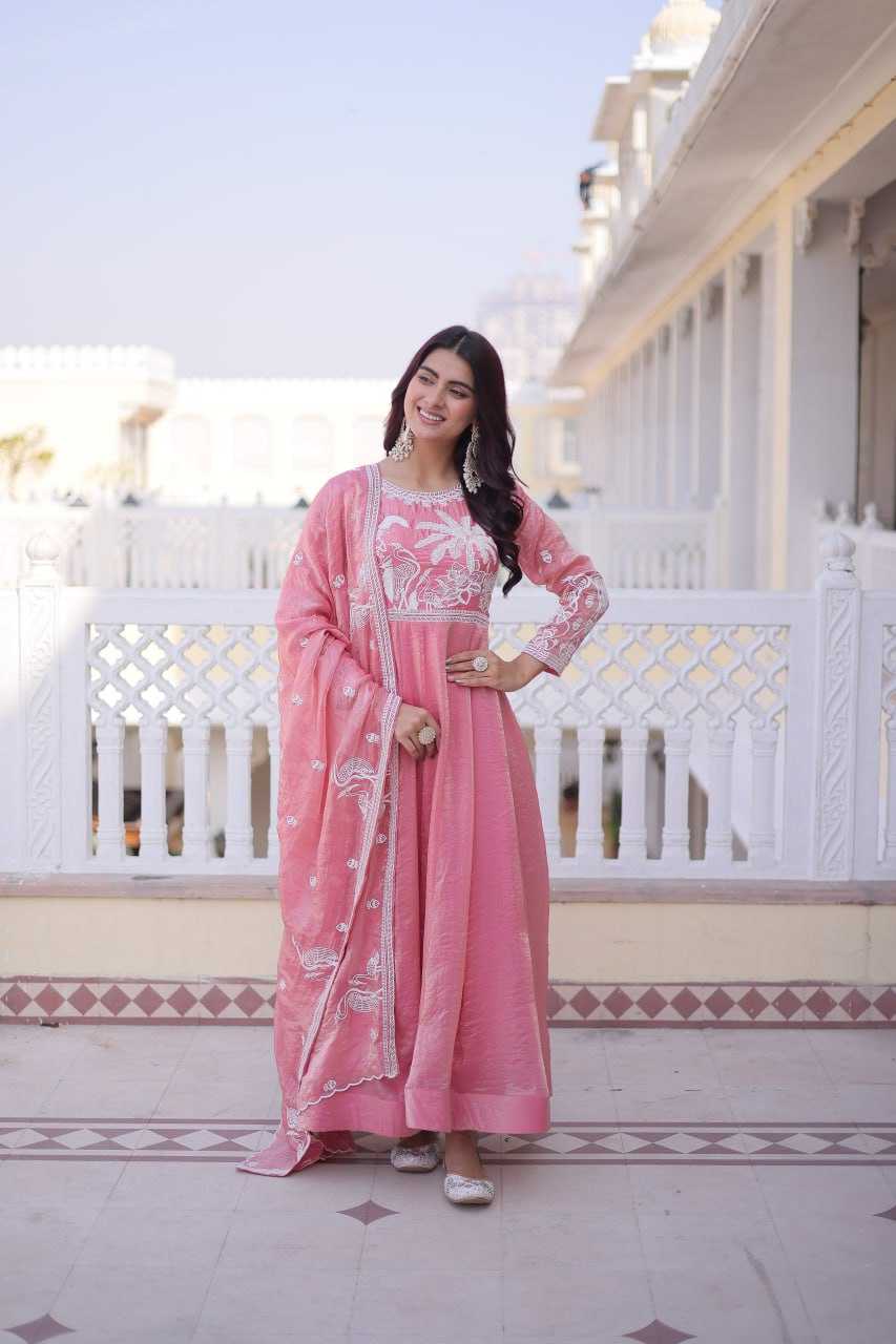 YNF Wholesale Satin Embroidery Gowns KESH491 9315 | Surat Manufacturer