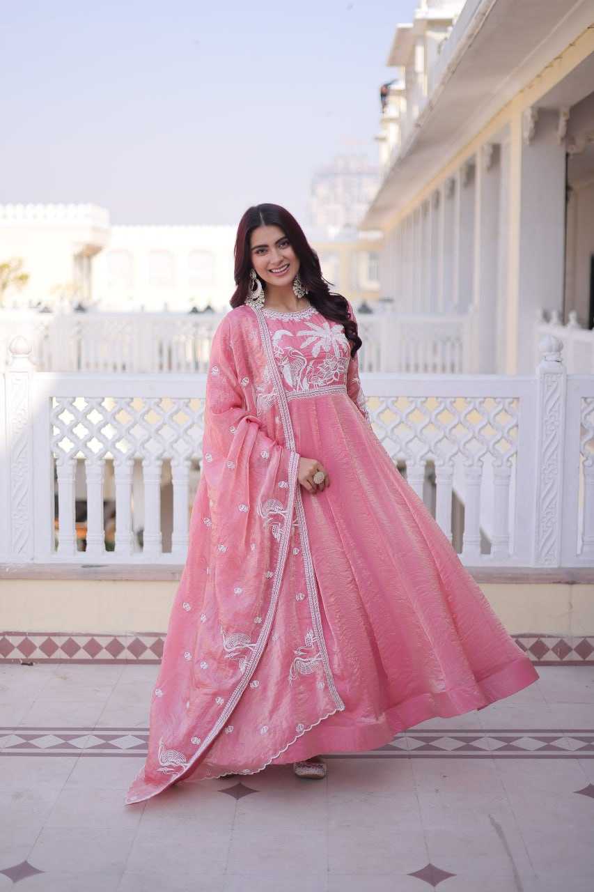 YNF Wholesale Satin Embroidery Gowns KESH491 9315 | Surat Manufacturer