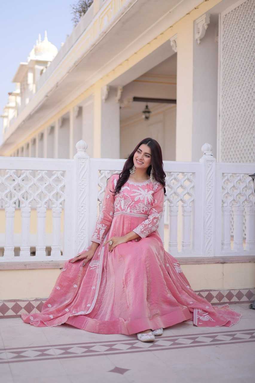 YNF Wholesale Satin Embroidery Gowns KESH491 9315 | Surat Manufacturer