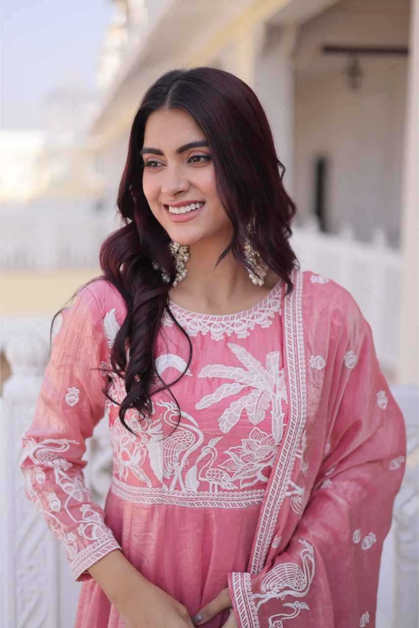 YNF Wholesale Satin Embroidery Gowns KESH530 9315 | Surat Manufacturer