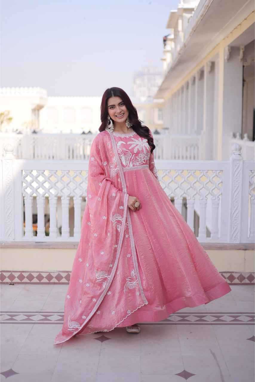 YNF Wholesale Satin Embroidery Gowns KESH530 9315 | Surat Manufacturer