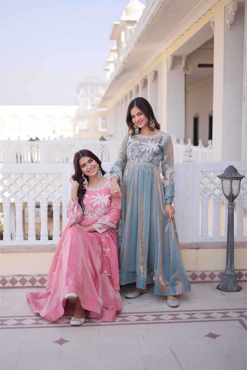YNF Wholesale Satin Embroidery Gowns KESH530 9315 | Surat Manufacturer