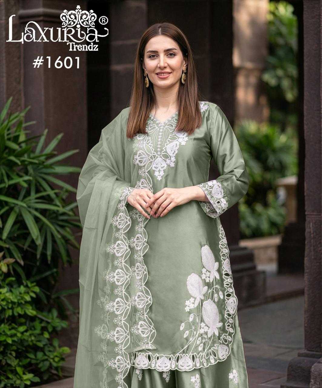 YNF Wholesale Satin Embroidered Kurtis KESH677 Laxuria 1601 | Surat Manufacturer