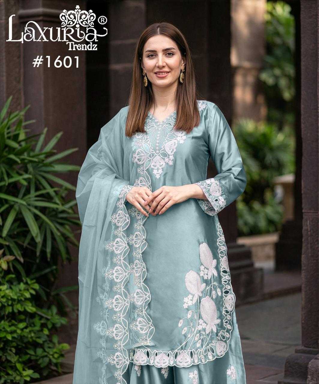 YNF Wholesale Satin Embroidered Kurtis KESH677 Laxuria 1601 | Surat Manufacturer