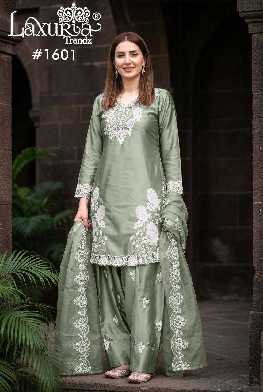YNF Wholesale Satin Embroidered Kurtis KESH677 Laxuria 1601 | Surat Manufacturer