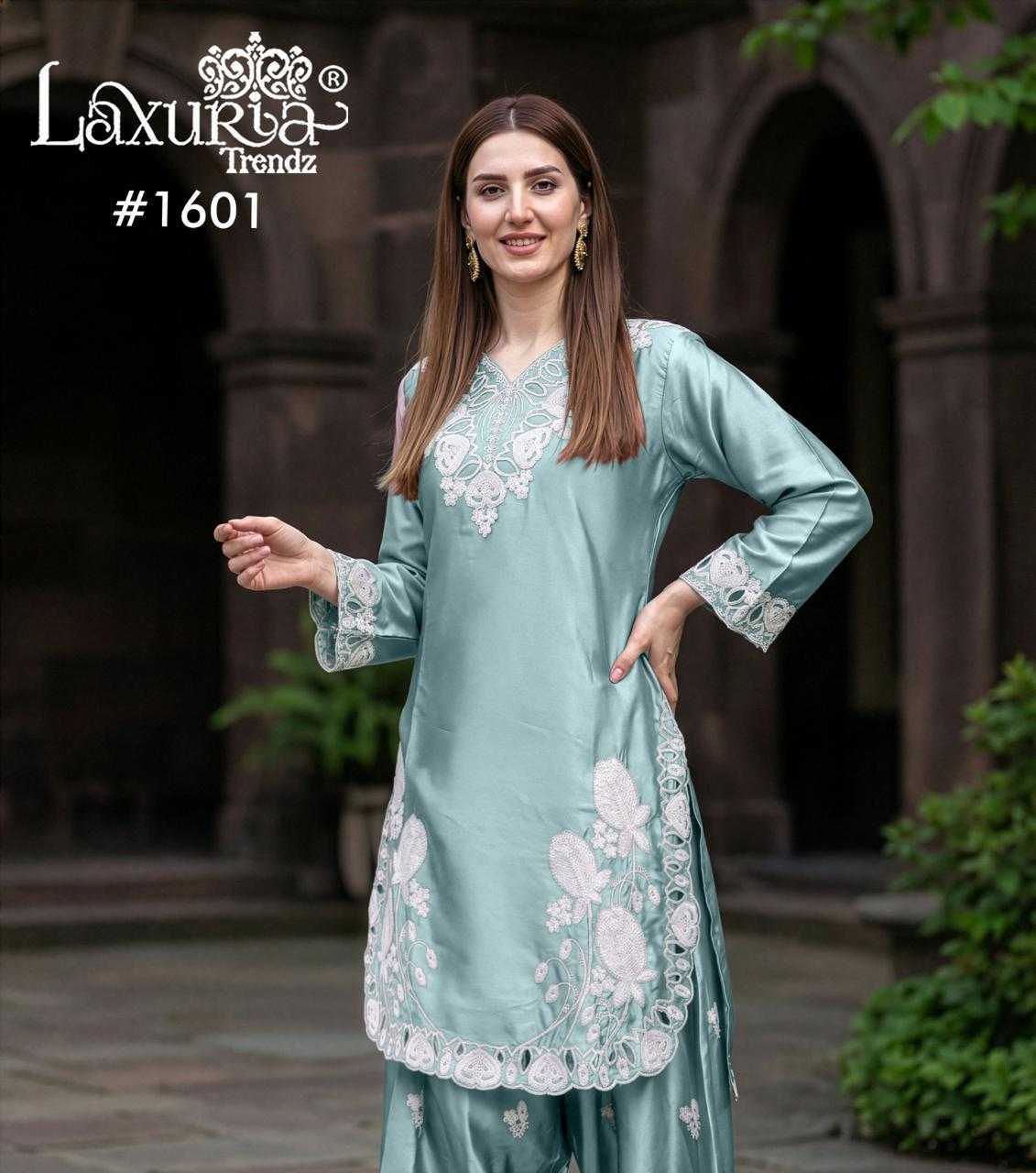YNF Wholesale Satin Embroidered Kurtis KESH677 Laxuria 1601 | Surat Manufacturer
