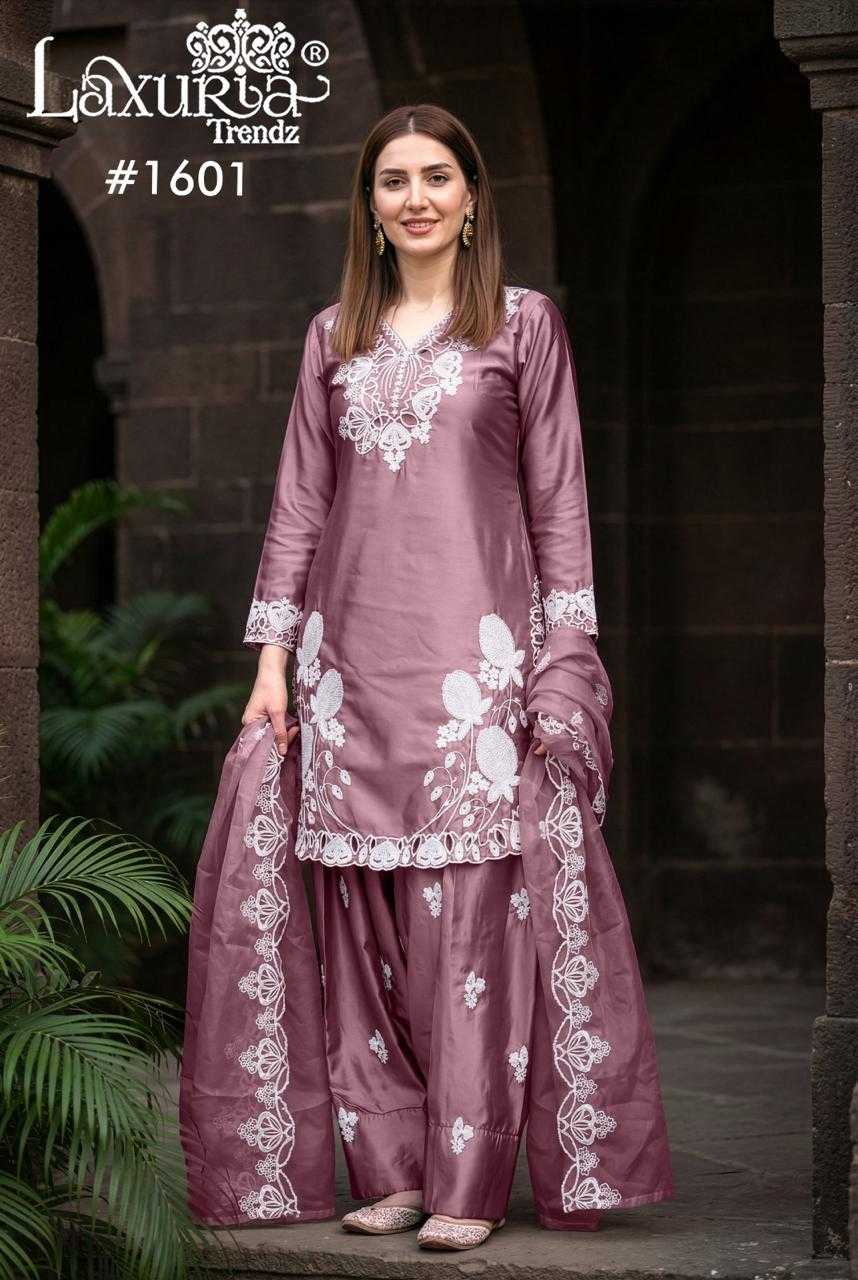 YNF Wholesale Satin Embroidered Kurtis KESH677 Laxuria 1601 | Surat Manufacturer