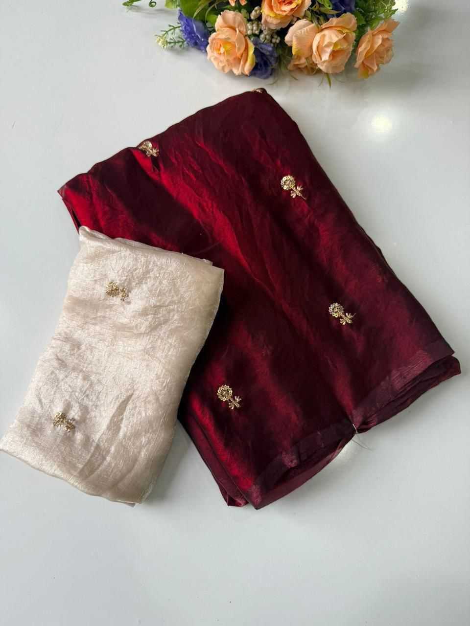 YNF Wholesale Satin Silk Sequence Sarees KESH547 Dual Shad | Surat Manufacturer