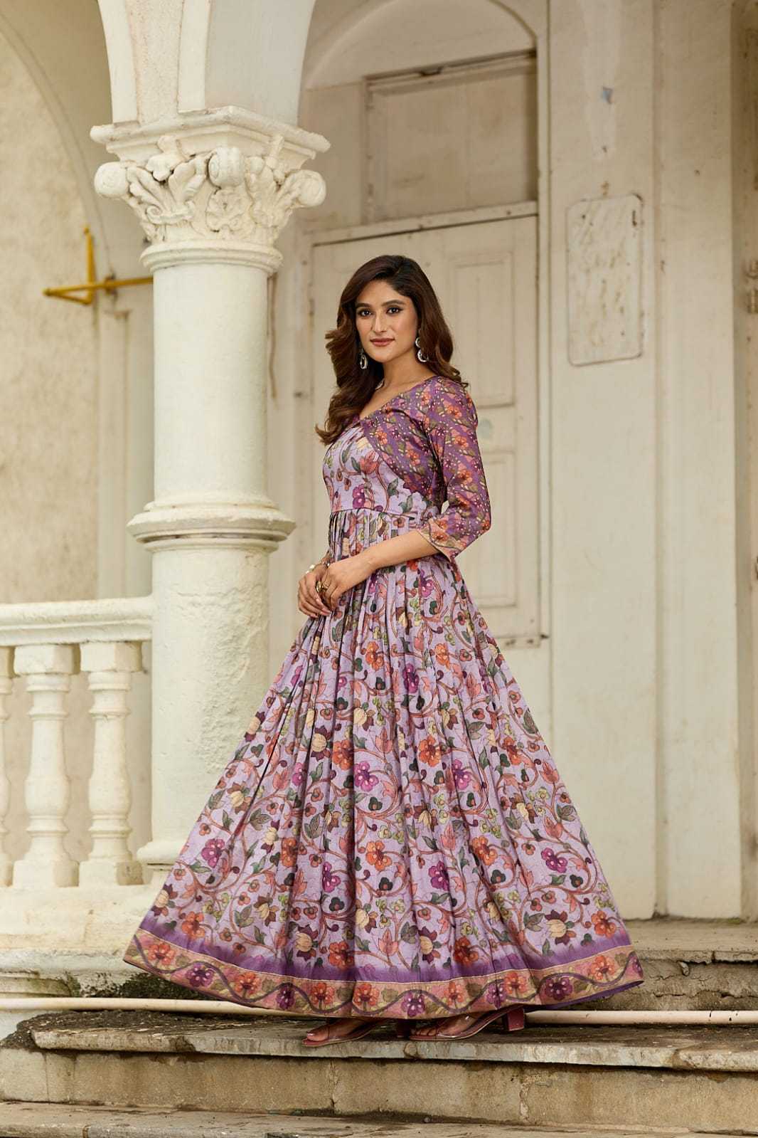 YNF Wholesale Silk Printed Gowns KESH249 101 | Surat Manufacturer