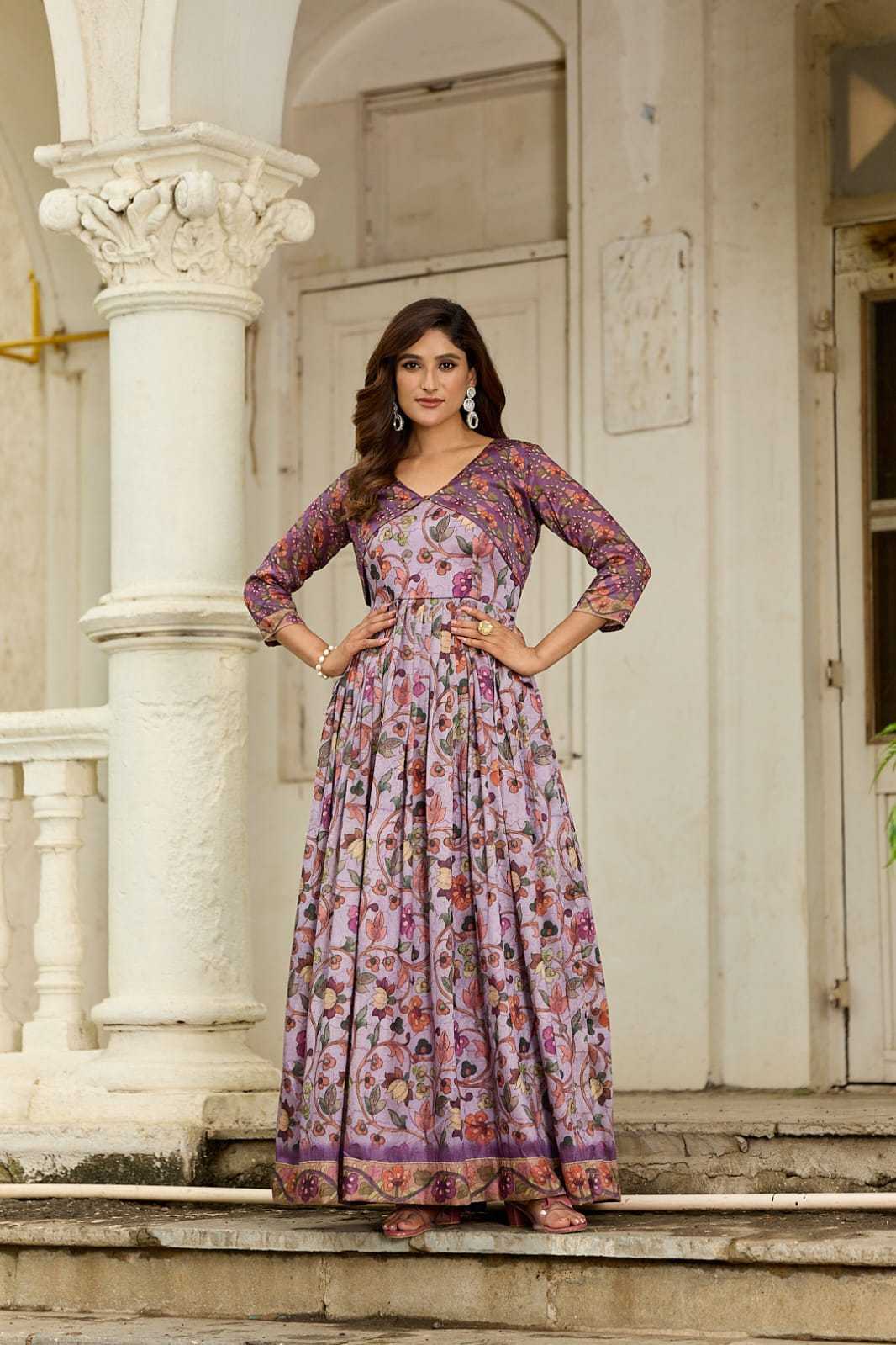 YNF Wholesale Silk Printed Gowns KESH249 101 | Surat Manufacturer