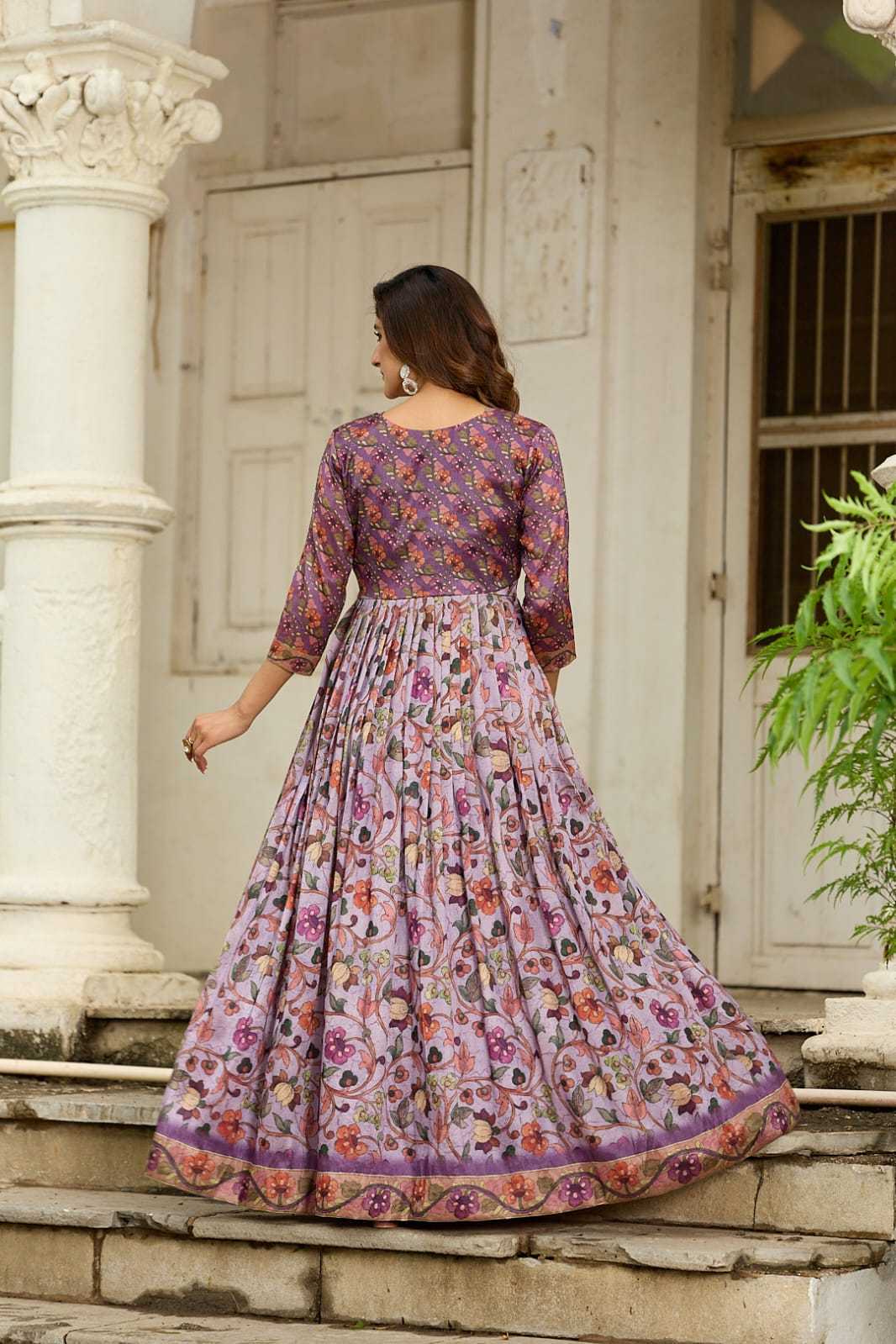 YNF Wholesale Silk Printed Gowns KESH249 101 | Surat Manufacturer