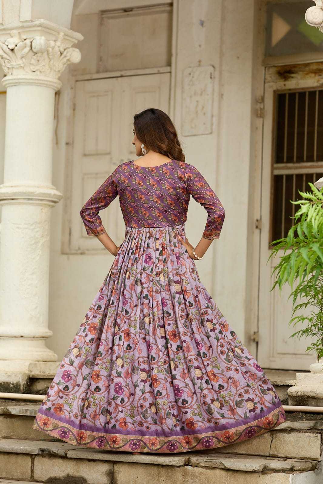 YNF Wholesale Silk Printed Gowns KESH249 101 | Surat Manufacturer