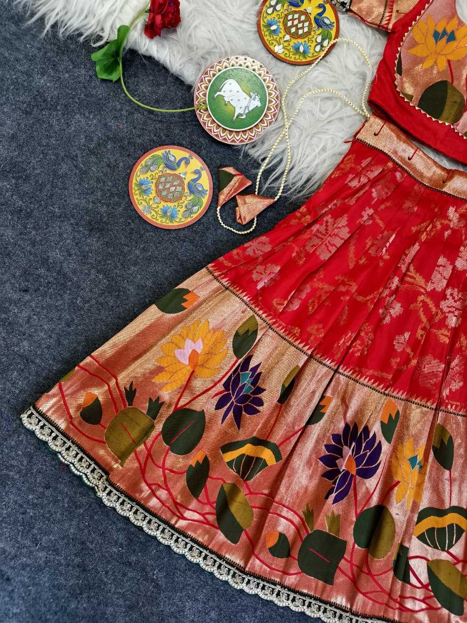 YNF Wholesale Silk Kids Lehenga Choli KESH249 Geeta | Surat Manufacturer