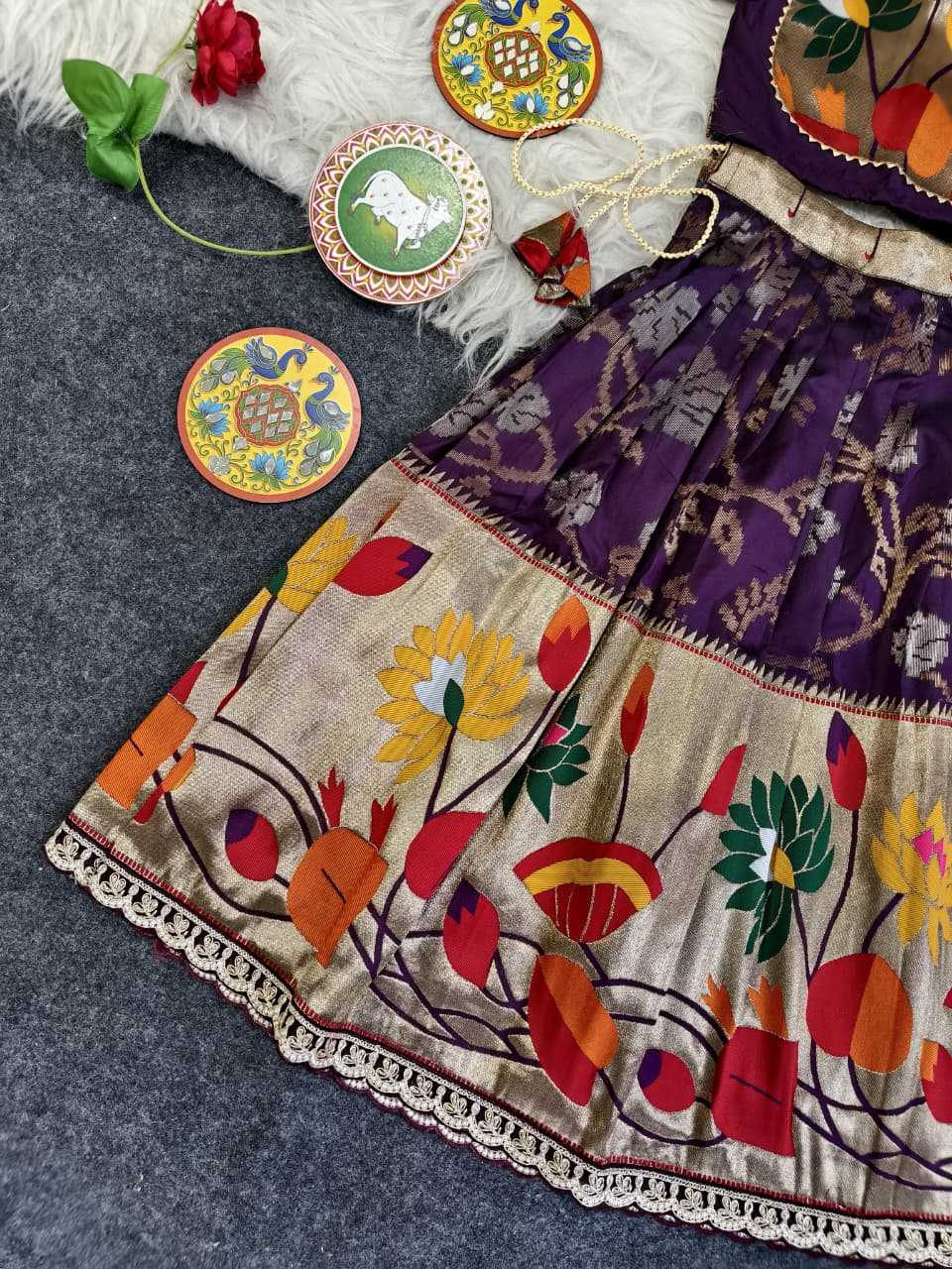 YNF Wholesale Silk Kids Lehenga Choli KESH249 Geeta | Surat Manufacturer