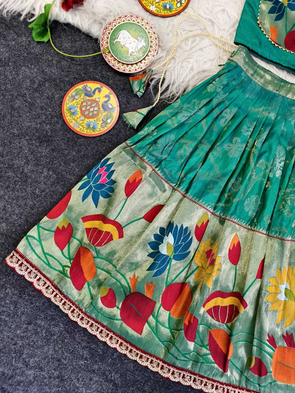 YNF Wholesale Silk Kids Lehenga Choli KESH249 Geeta | Surat Manufacturer