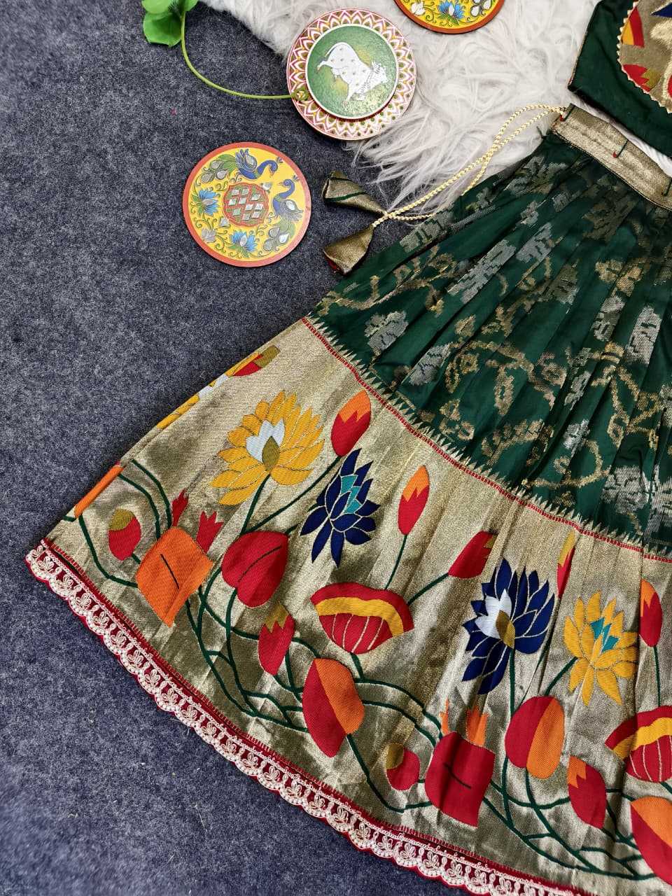 YNF Wholesale Silk Kids Lehenga Choli KESH249 Geeta | Surat Manufacturer