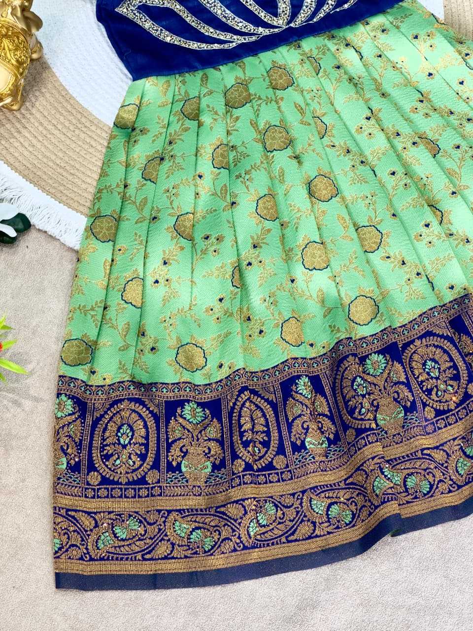 YNF Wholesale Silk Kids Gown KESH505 Six6 Lotus | Surat Manufacturer