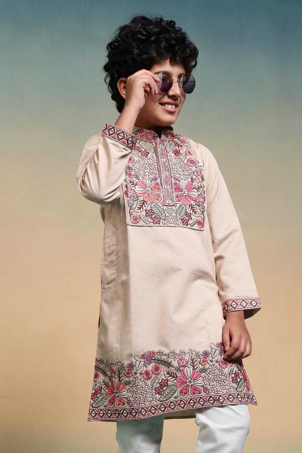YNF Wholesale Silk Boys Kurta Pyjama RIN202 91101 SHAAHI JUNIOR | Surat Manufacturer